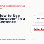 How to Use ‘however’ in a Sentence