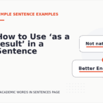 How to Use ‘as a result’ in a Sentence