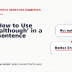 How to Use ‘although’ in a Sentence