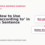 How to Use ‘according to’ in a Sentence