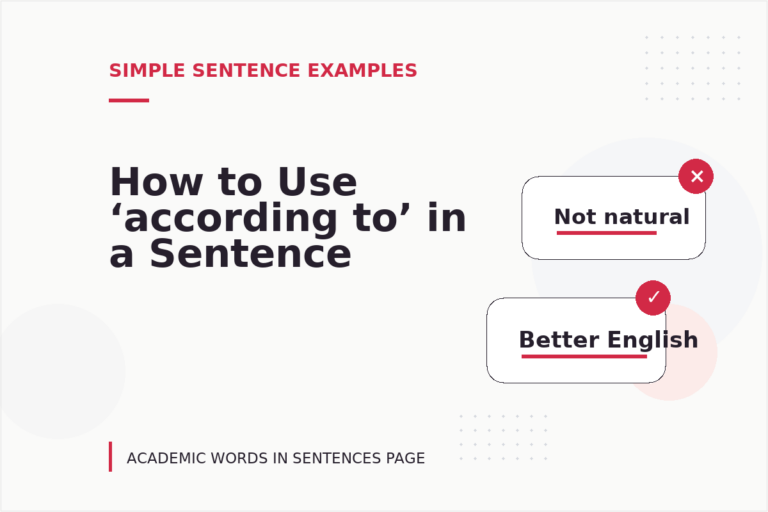 How to Use ‘according to’ in a Sentence