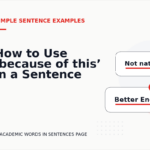 How to Use ‘because of this’ in a Sentence