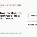 How to Use ‘in contrast’ in a Sentence