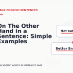 On The Other Hand in a Sentence: Simple Examples for Learners