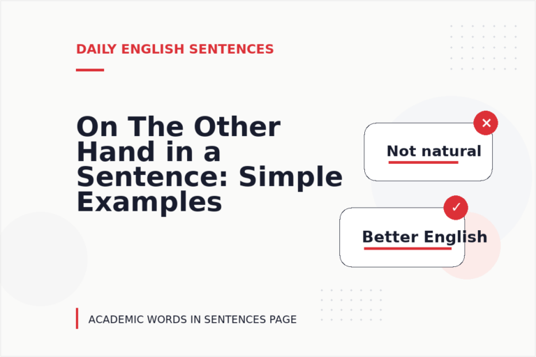 On The Other Hand in a Sentence: Simple Examples for Learners