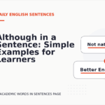 Although in a Sentence: Simple Examples for Learners