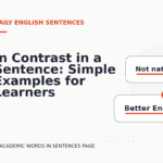 In Contrast in a Sentence: Simple Examples for Learners