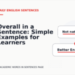 Overall in a Sentence: Simple Examples for Learners