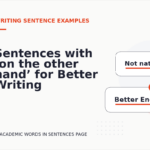 Sentences with ‘on the other hand’ for Better Writing