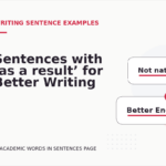Sentences with ‘as a result’ for Better Writing