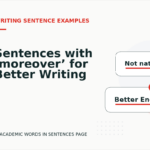 Sentences with ‘moreover’ for Better Writing