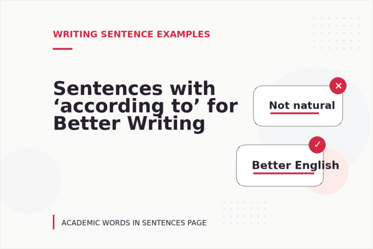 Sentences with ‘according to’ for Better Writing Sentences with ‘according to’ for Better Writing