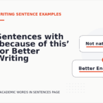 Sentences with ‘because of this’ for Better Writing
