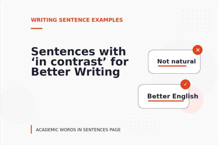 Sentences with ‘in contrast’ for Better Writing Sentences with ‘in contrast’ for Better Writing