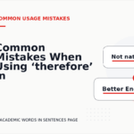 Common Mistakes When Using ‘therefore’ in a Sentence