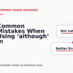 Common Mistakes When Using ‘although’ in a Sentence