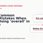 Common Mistakes When Using ‘overall’ in a Sentence